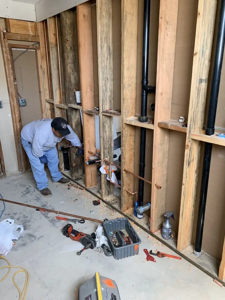 Commercial rough-in plumbing for Gas Line Repair in West Wildwood